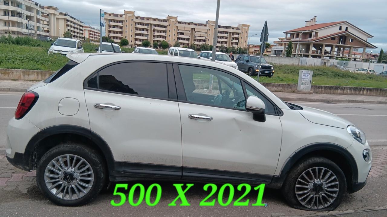 Fiat 500X incidentata sinistrata mondialcars km 66.000