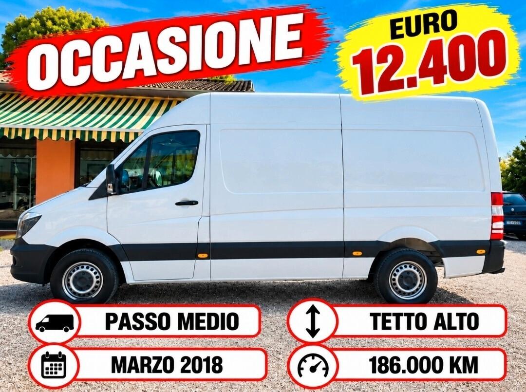 Mercedes-Benz Sprinter 314 CDI, 2018, tetto alto, Euro 6B