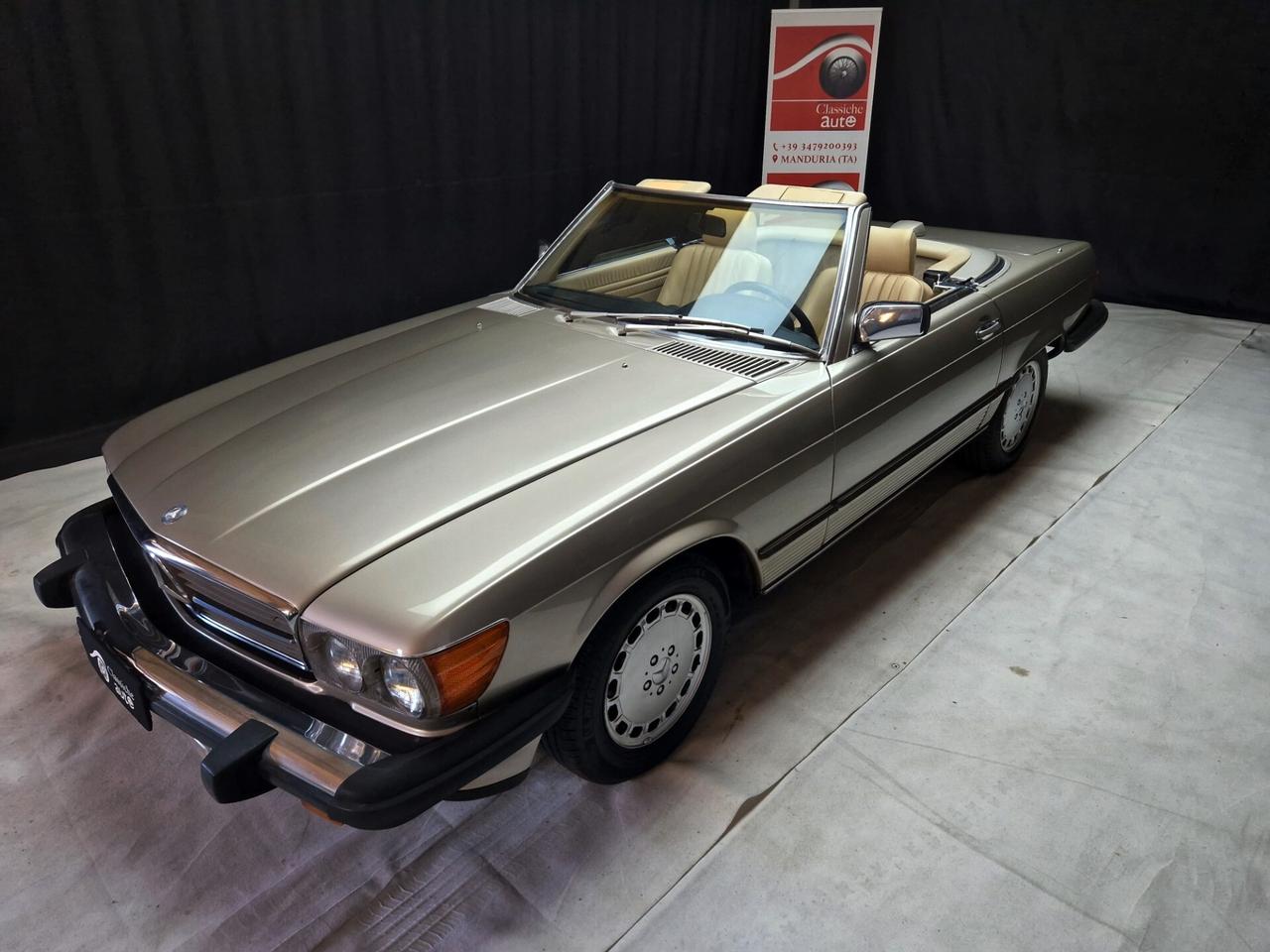 Mercedes-benz SL 560 anno 1987 certificata ASI con CRS