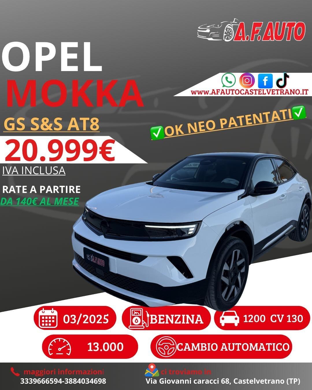Opel Mokka 1.2 Turbo 130 CV aut. GS