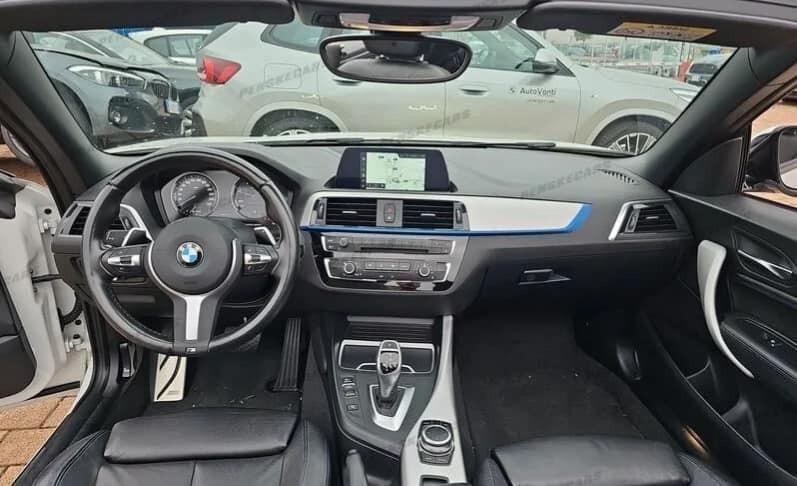 Bmw 220d Cabrio MSPORT 190cv STEPTRONIC PELLE NAVY LED 18