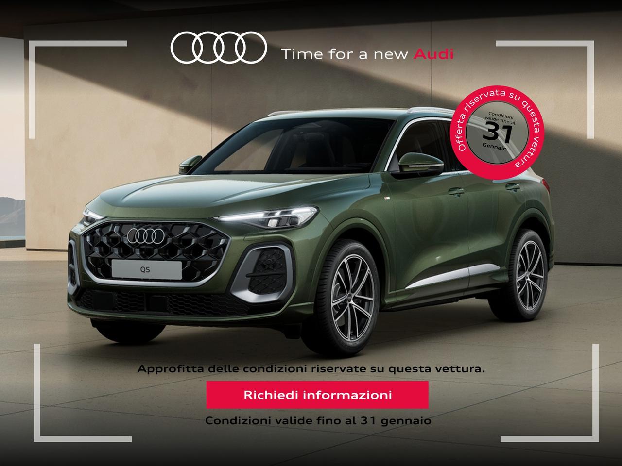 Audi Q5 2.0 tdi mhev+ s line edition quattro 204cv s-tronic