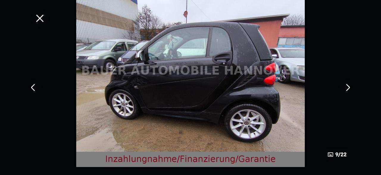 Smart ForTwo 1000 52 kW coupé passion