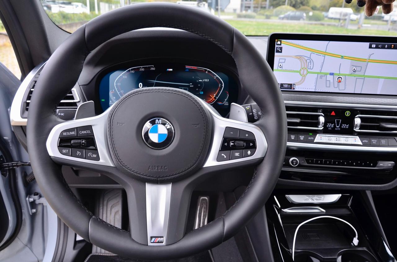 BMW X3 XDRIVE20d MHEV 48V MSPORT 190cv AUTO, IVA ESPOSTA, GARANZIA UFF BMW, UNCOPROP, UFF ITALIANA, 20", TETTO, PERMUTE