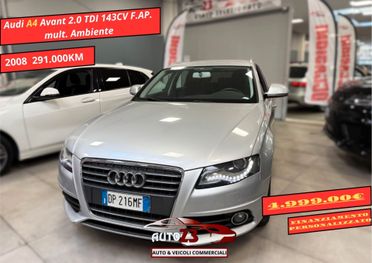 Audi A4 Avant 2.0 TDI 143CV F.AP. mult. Ambiente