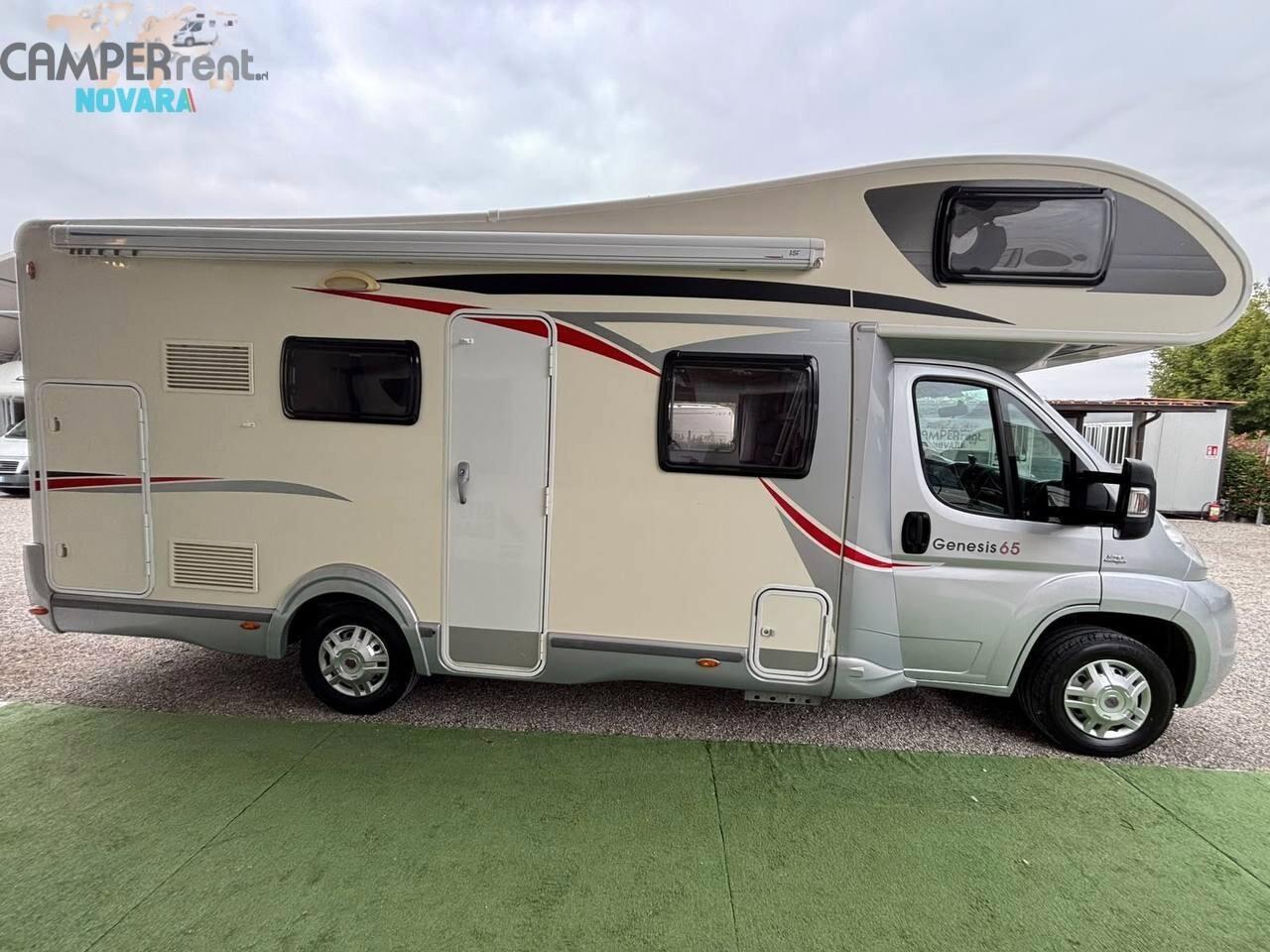 CHALLENGER GENESIS 65 - mansardato con doppia Dinette e letti a castello in coda