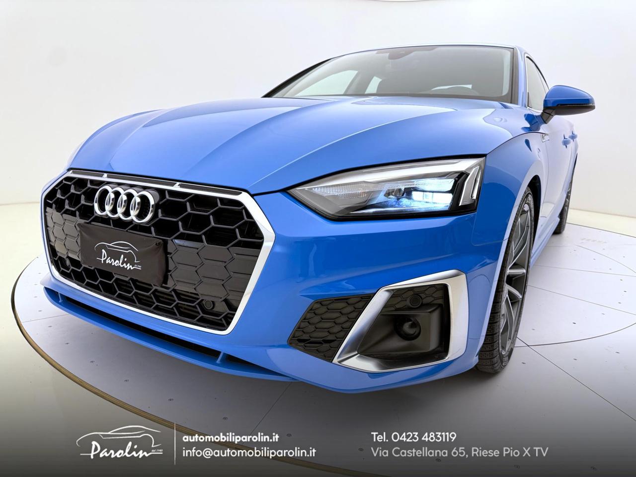 Audi A5 Sportback 40 2.0 tfsi mhev S-line edition S-tronic Blu Turbo