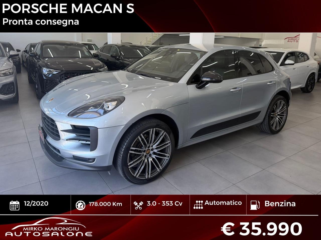 Porsche Macan S 3.0 353 Cv FINANZIABILE
