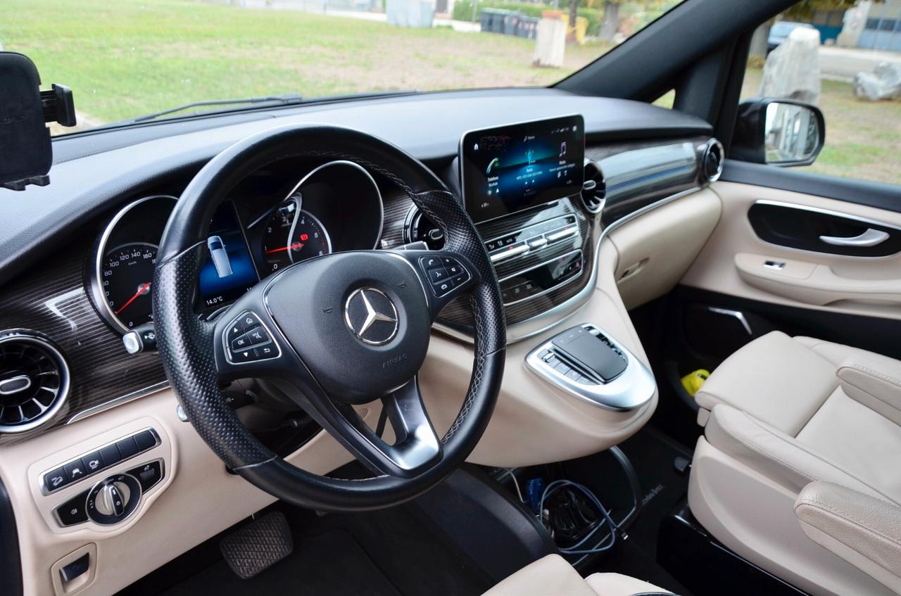 MERCEDES-BENZ V EXTRALONG 300d PREMIUM 4MATIC 237cv AUTO, 7 POSTI, PREZZO IVA ESCLUSA, UNICO UTILIZZATORE, UFF ITALIANA, SERVICE MERCEDES, BURMESTER, RETRO 360°, PORTE ELETTRICHE, PERMUTE