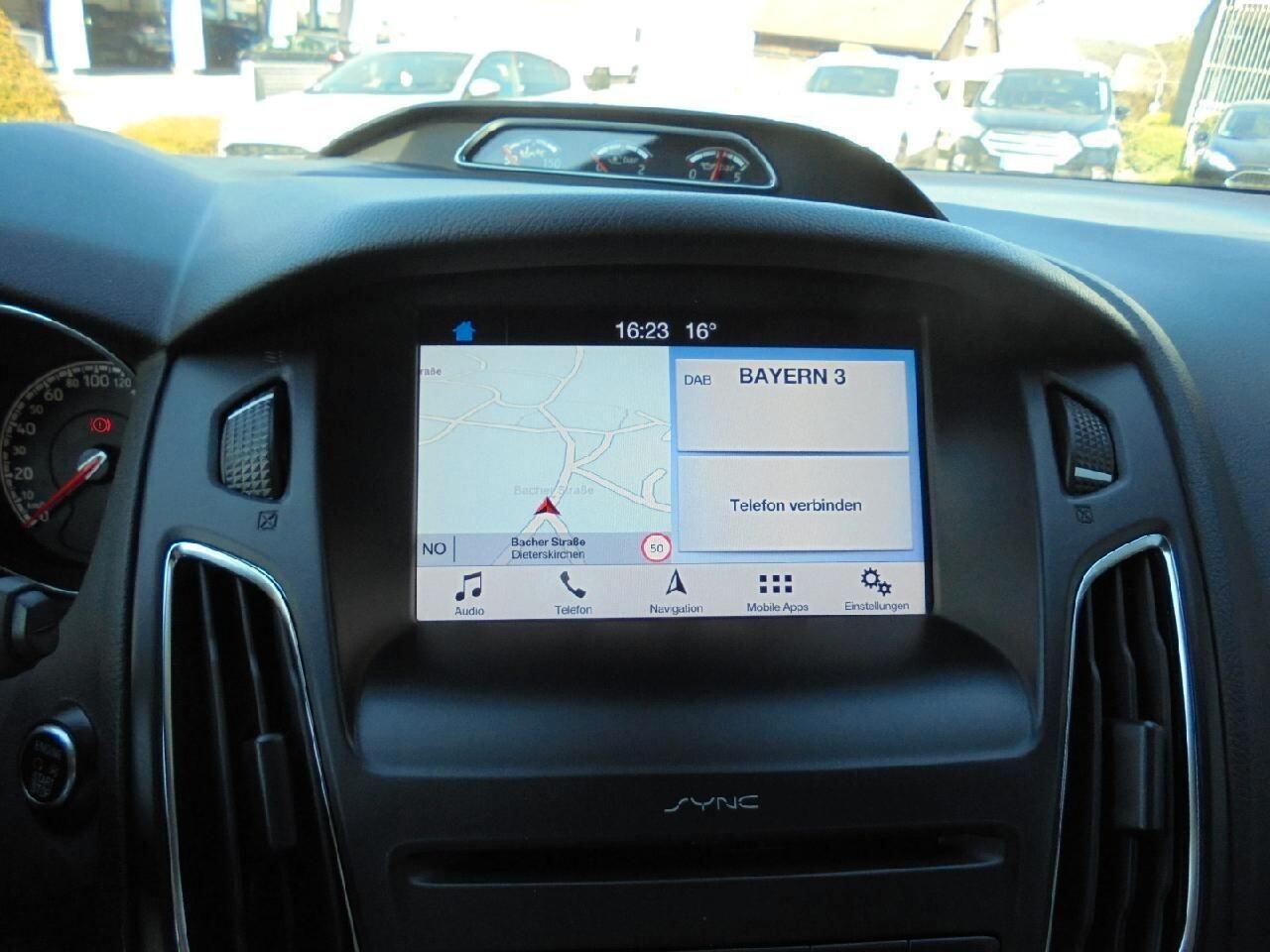 Ford Focus ST 18" NAVY SENS PARK CRUISE CONTROL RETROCAMERA SEDILI PELLE/TESSUTO FORD SYNC 3