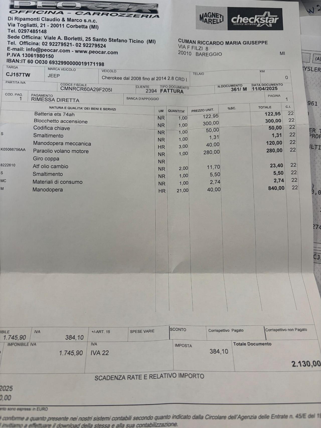 Jeep Cherokee 2.8 crd Limited auto*95000 KM CERTIFICATI*