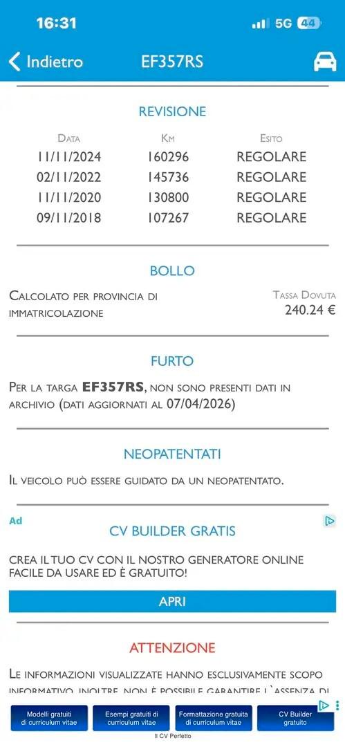 Fiat Bravo 1.6 MJT 120 CV DPF Dynamic IN ARRIVO