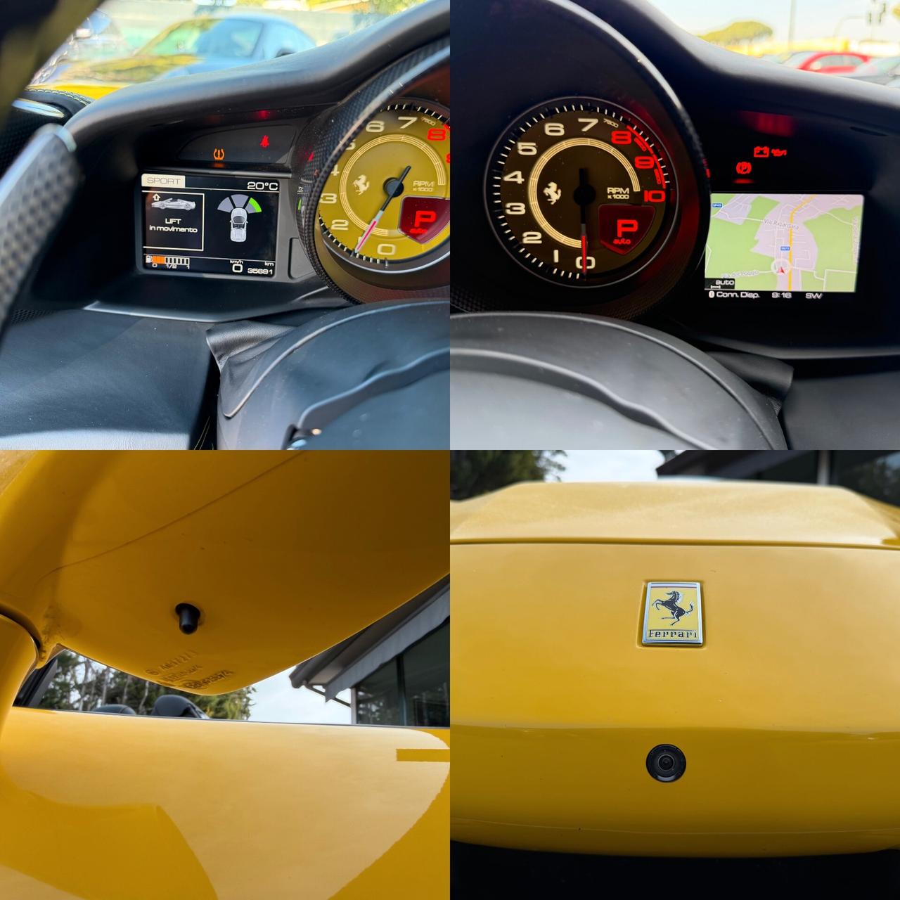 Ferrari 488 Spider/pack carbonio/lift/dispaly passeggero/unica!!!!