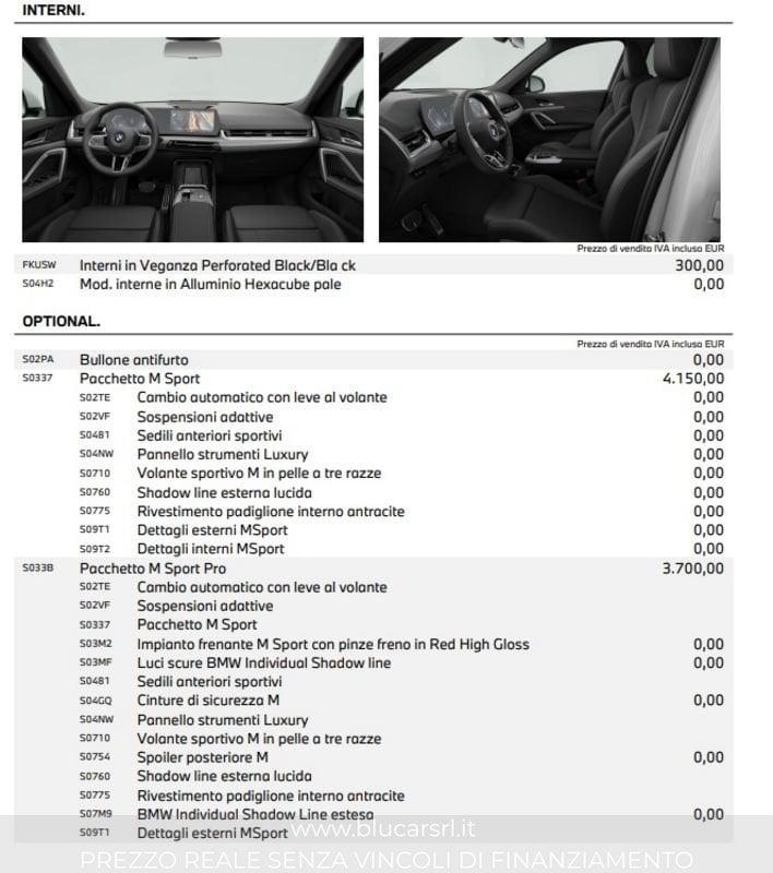 BMW X1 sDrive 18d MSport Pro DCT