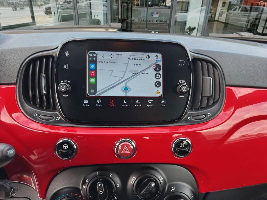 Fiat 500 1.0 hybrid 70cv con CarPlay