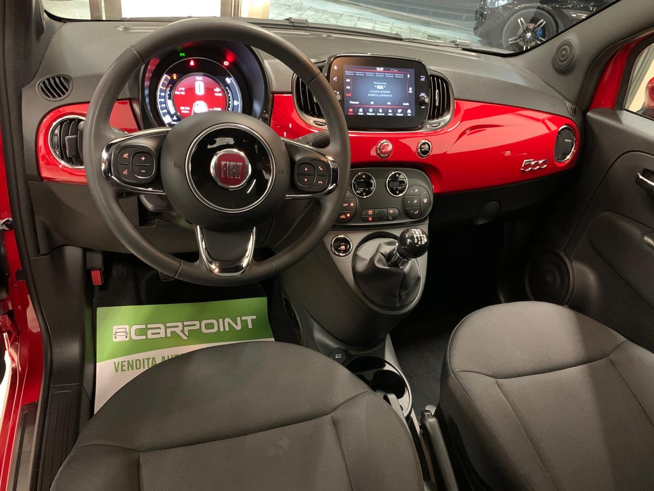 Fiat 500 1.0 Hybrid Red