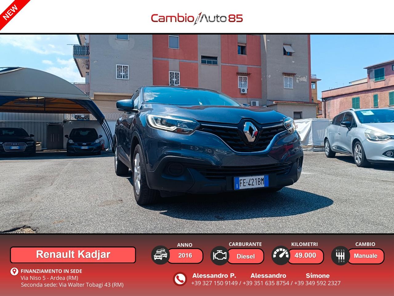 Renault Kadjar dCi 8V 110CV Energy Life