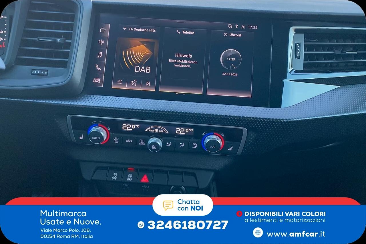 Audi A1 SPB 25 TFSI Admired Manuale Navi Pdc