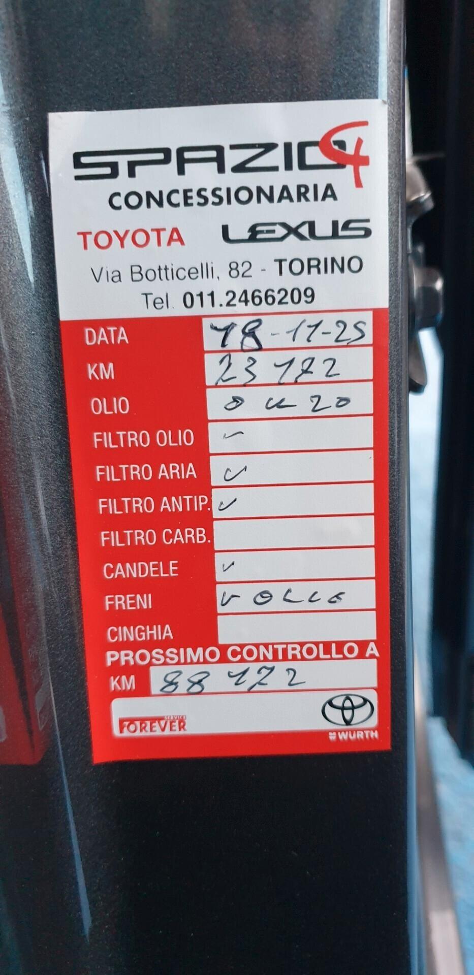 TOYOTA YARIS 1.5 BENZINA/IBRIDA GARANZIA CASA TOYOTA