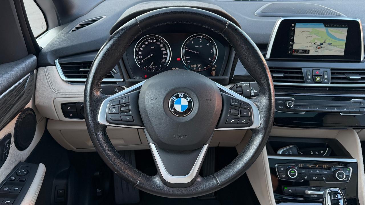 BMW 218D GRAN TOURER 2.0 LUXURY X-DRIVE 150 CV - FULL LED, TETTO, PELLE, PACCHETTO LUCI