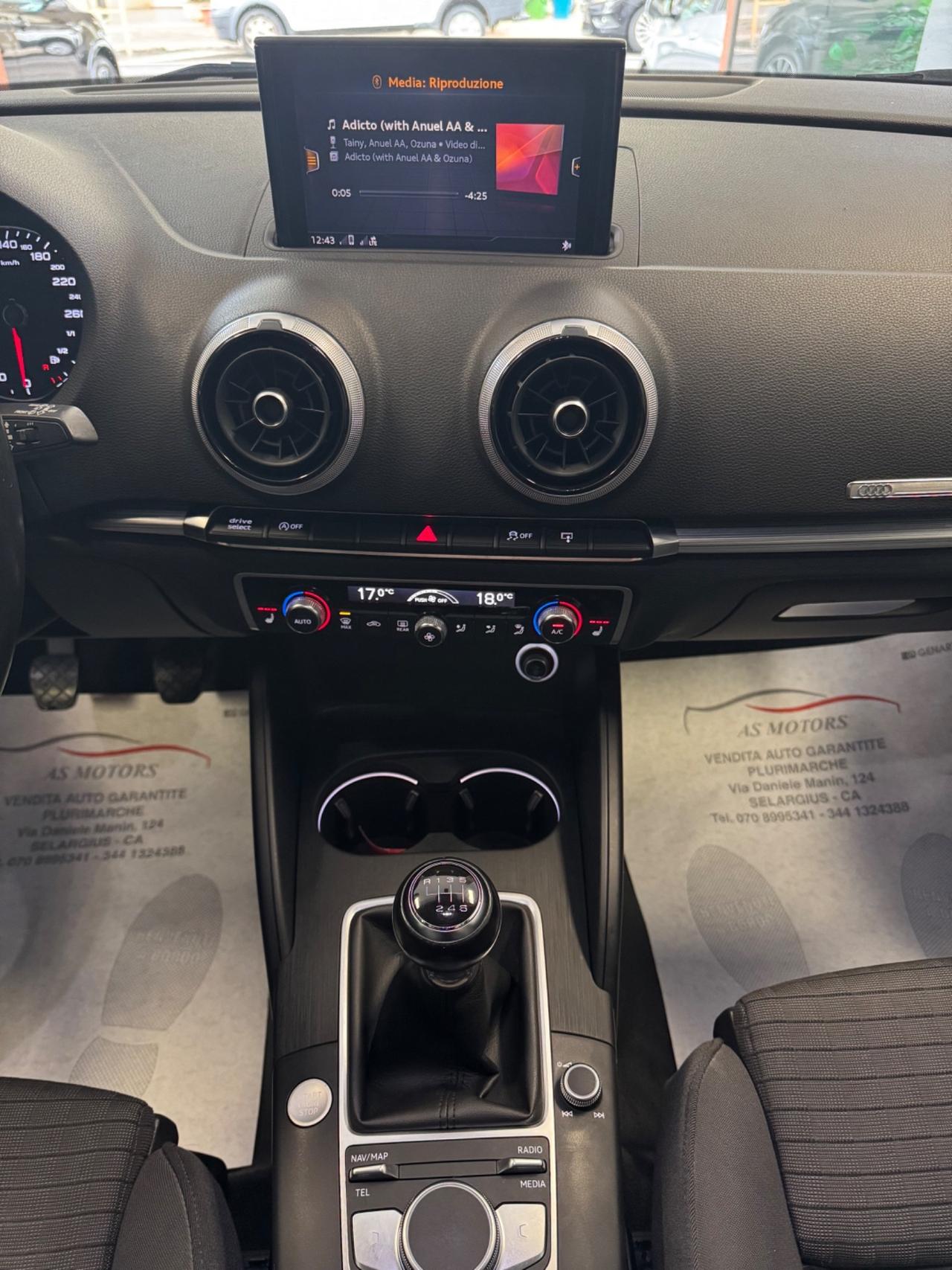 Audi A3 SPB 30 TDI 1.6 116 CV Sport FINANZIABILE