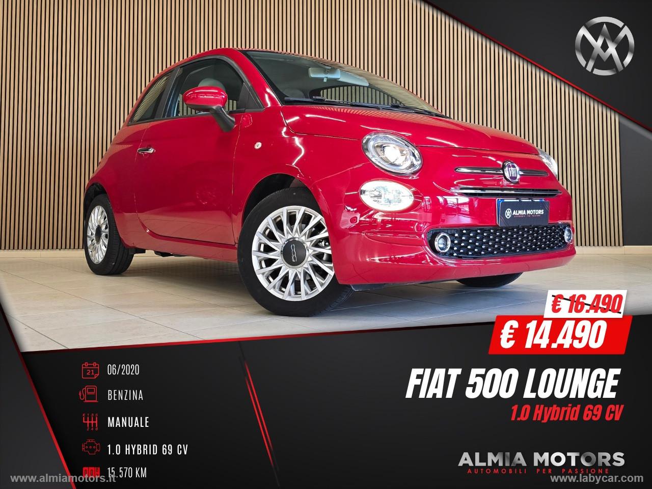 FIAT 500 1.0 Hybrid Lounge