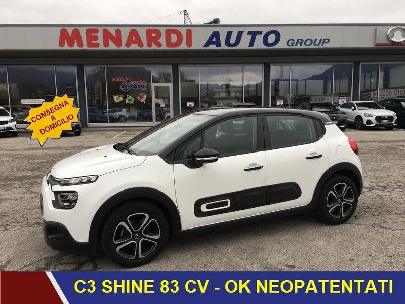 Citroën C3 PureTech 83 S&S Shine OK NEOPATENTATI