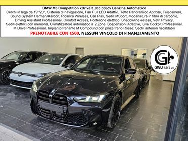 BMW M3 M3 Comp Tetto C.19" 20" Harman Kardon Carbonio Led