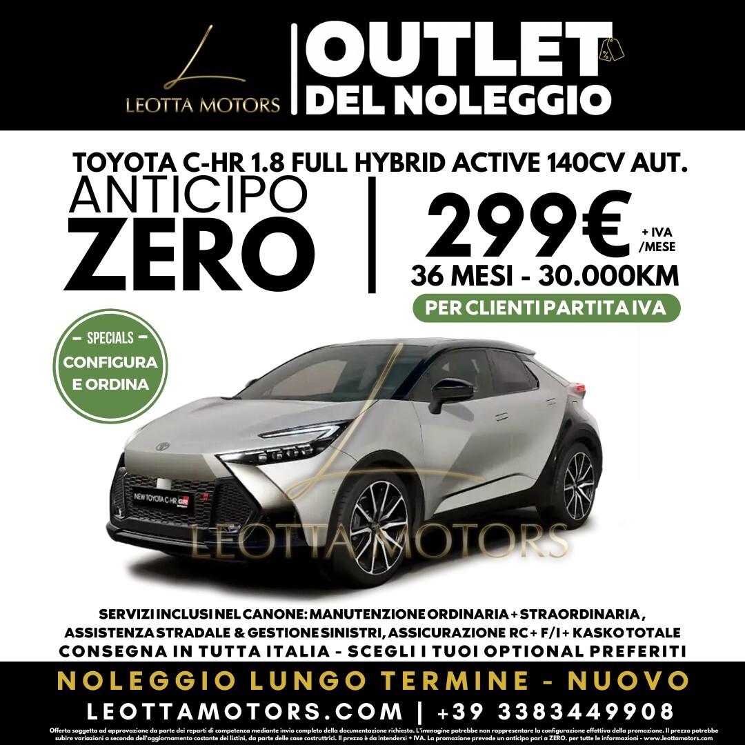 Toyota C-HR 1.8 FULL HYBRID 140CV ACTIVE AUT. - CLIENTE PARTIVA IVA