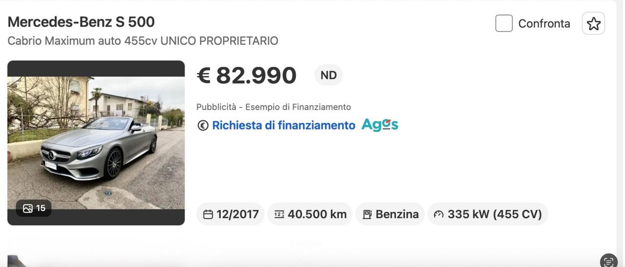 Mercedes-benz S 500 Cabrio - TOP PREZZO EU