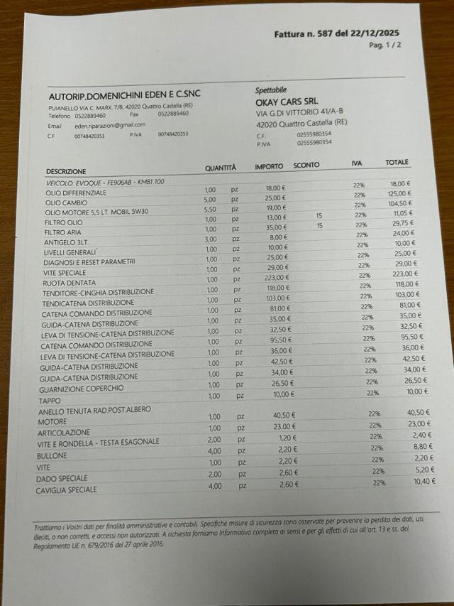 LAND ROVER Range Rover Evoque 2.0 TD4 150 CV 5p. SE