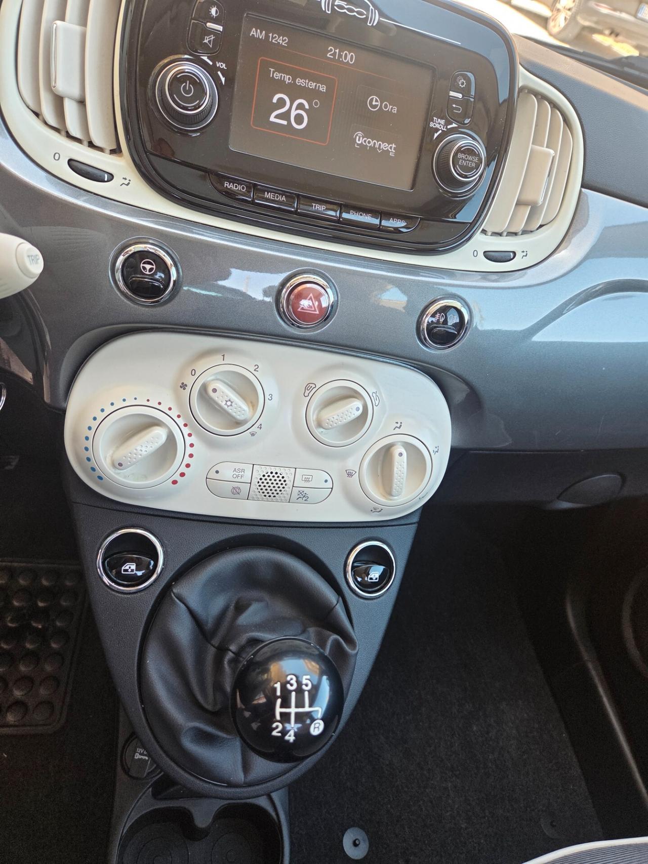 FIAT 500 ANNO 2019 1.2 BENZINA 70 CV KM 90000 CERTIF