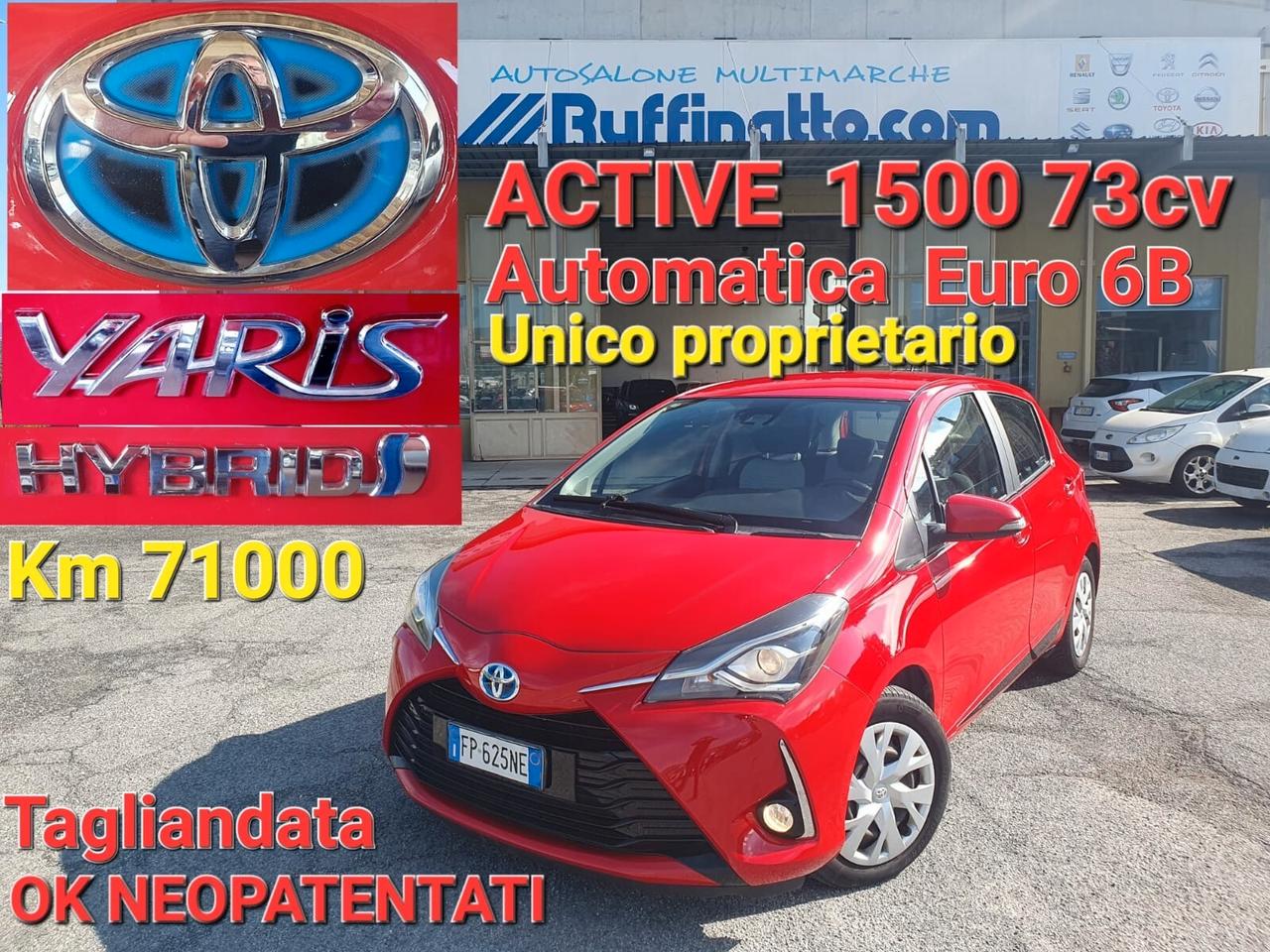 Toyota Yaris TOYOTA YARIS 1.5 Hybrid 5 porte Active