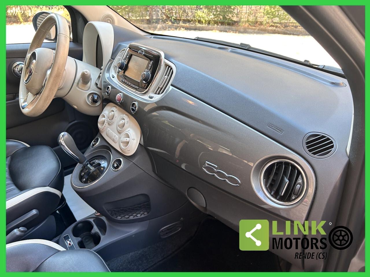 Fiat 500 1.2 Km 31.200 - Pelle Frau - 2016