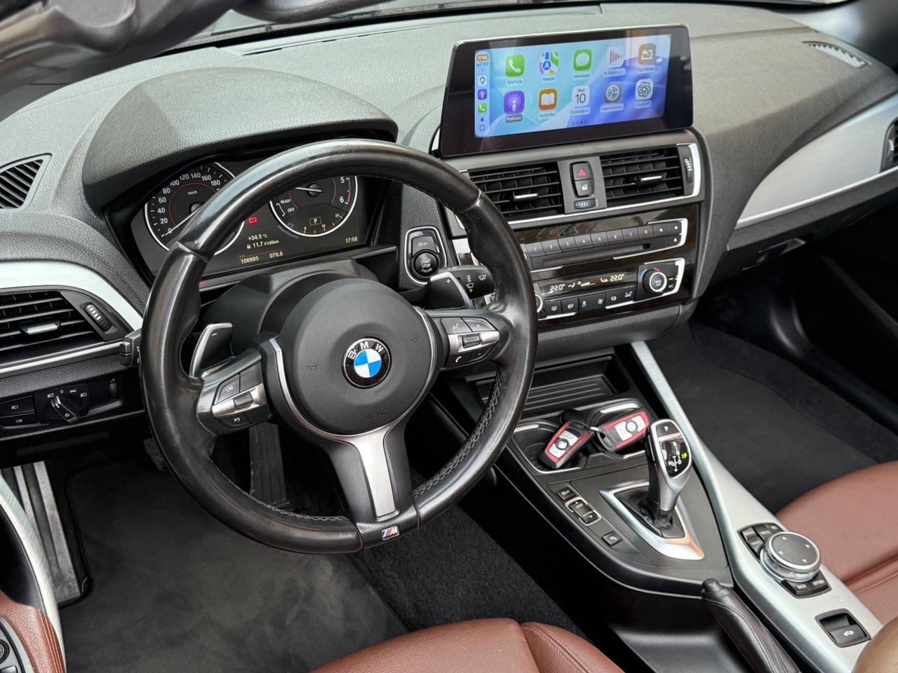 Bmw 220d Cabrio Sport 190cv Autom. "MSPORT - CARPLAY - 105000KM"