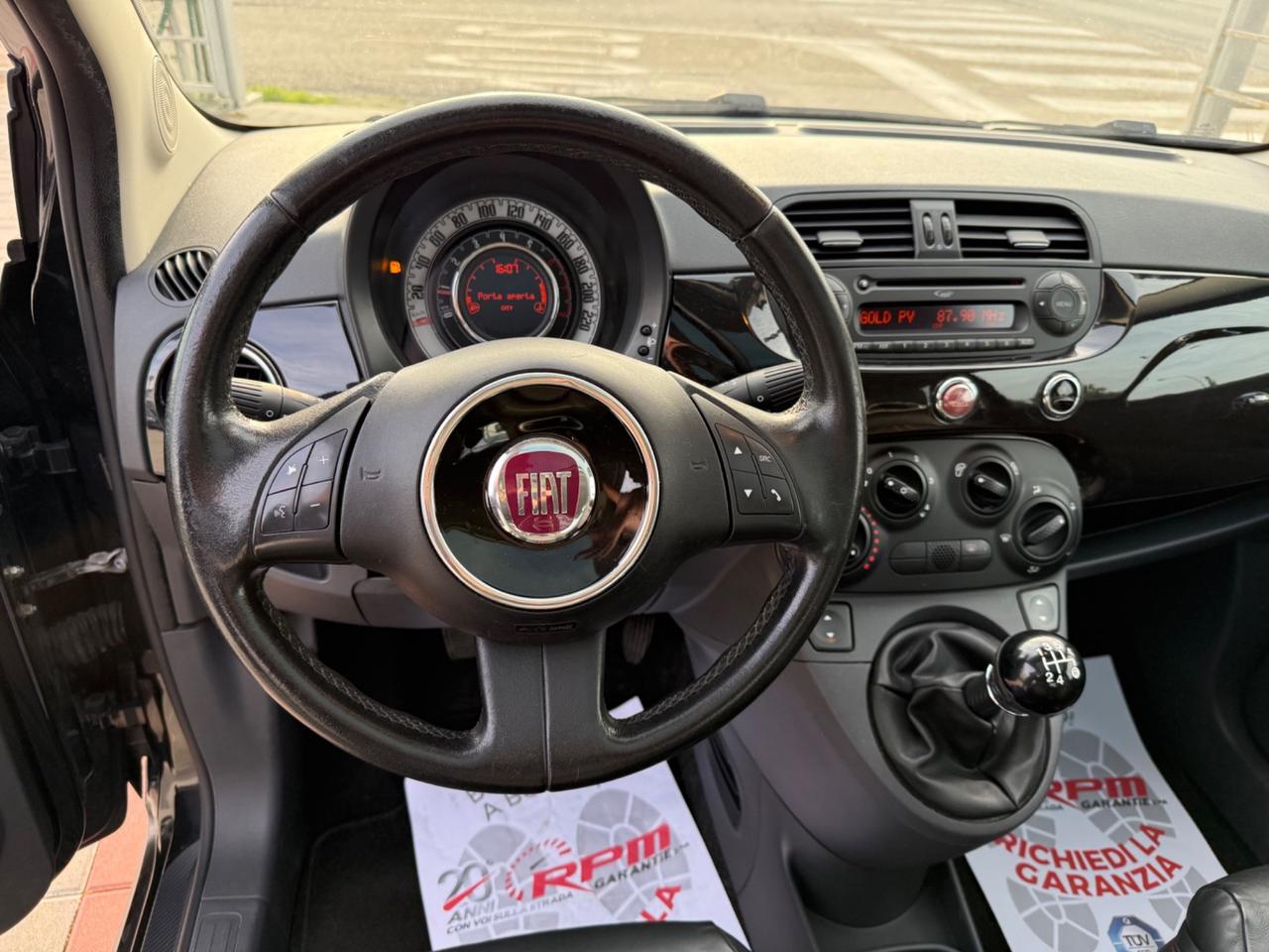 Fiat 500 1.2 GQ .PELLE/TETTO PANORAMIC0