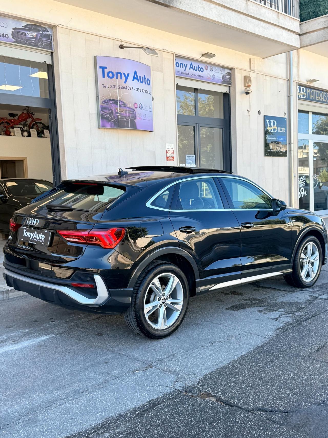 Audi Q3 Sportback 35 2.0 tdi S line edition s-tronic TETTO APRIBILE,VIRTUAL COCKPIT,APPLE CARPLAY,TOTAL