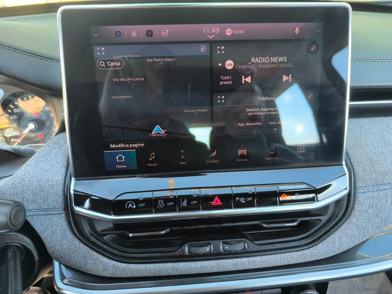 JEEP COMPASS 1.6 DIESEL 130cv 12/2021 LED/NAV/PELLE/RETROC