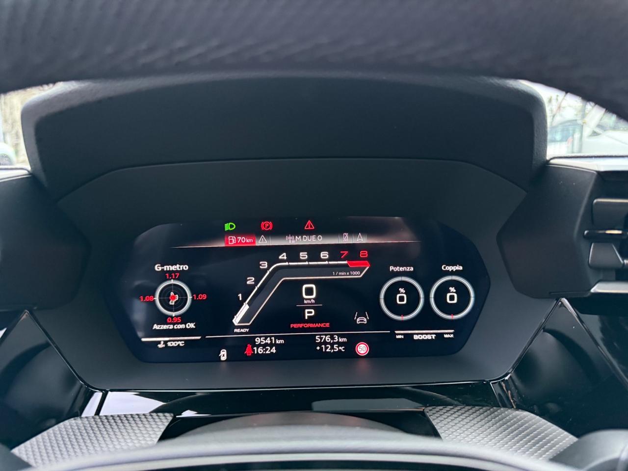 Audi A3 RS 3 SPB Tetto Panoramico Navi Virtual Pelle