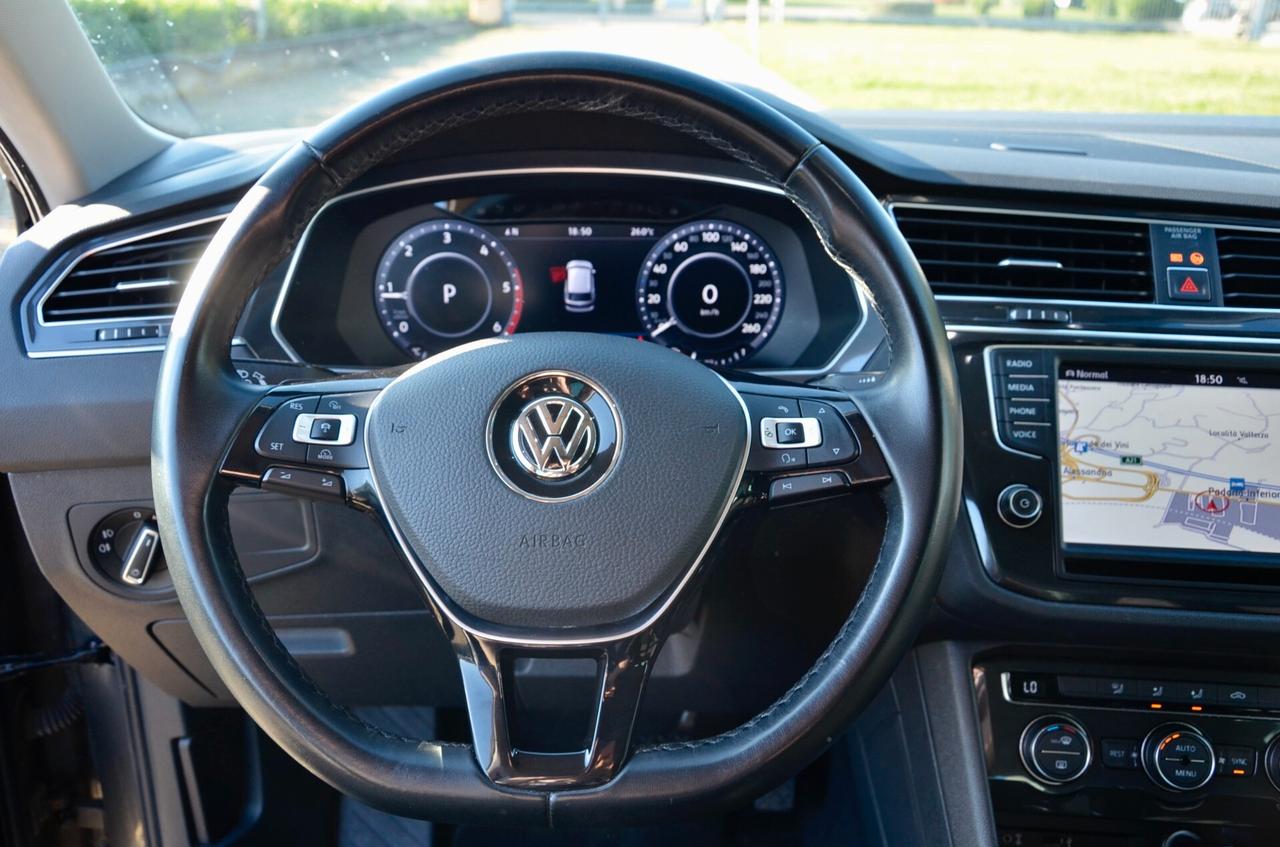 VOLKSWAGEN TIGUAN 2.0 TDI EXECUTIVE 4MOTION 190cv DSG, UFF ITALIANA, TUTTI SERVICE UFF VW, EURO 6B, NAVI, RETROCAMERA, PERMUTE