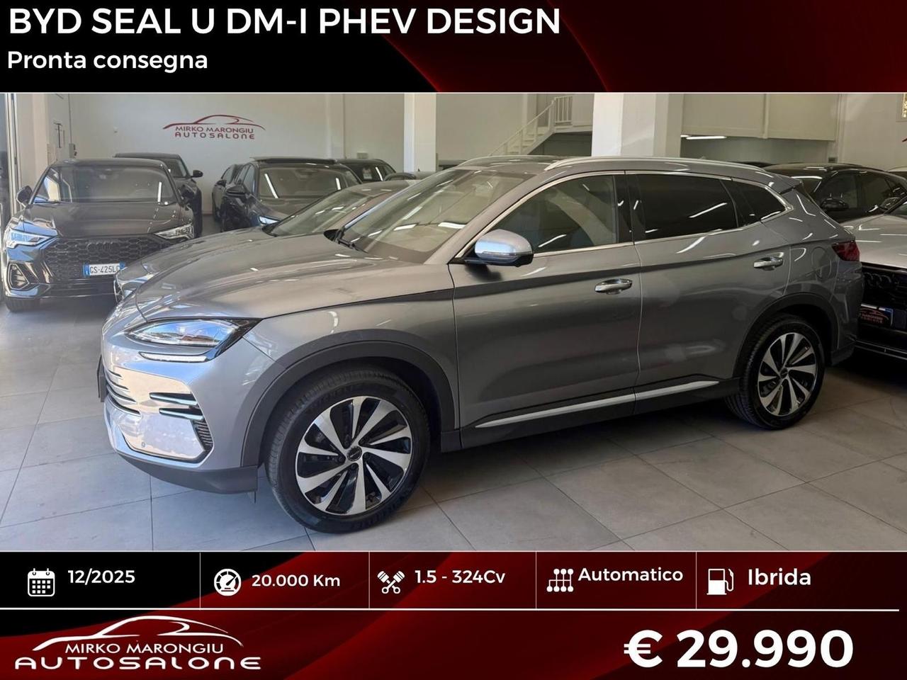 Byd Seal U DM-i 1.5 T 324 CV PHEV Design FINANZIABILE