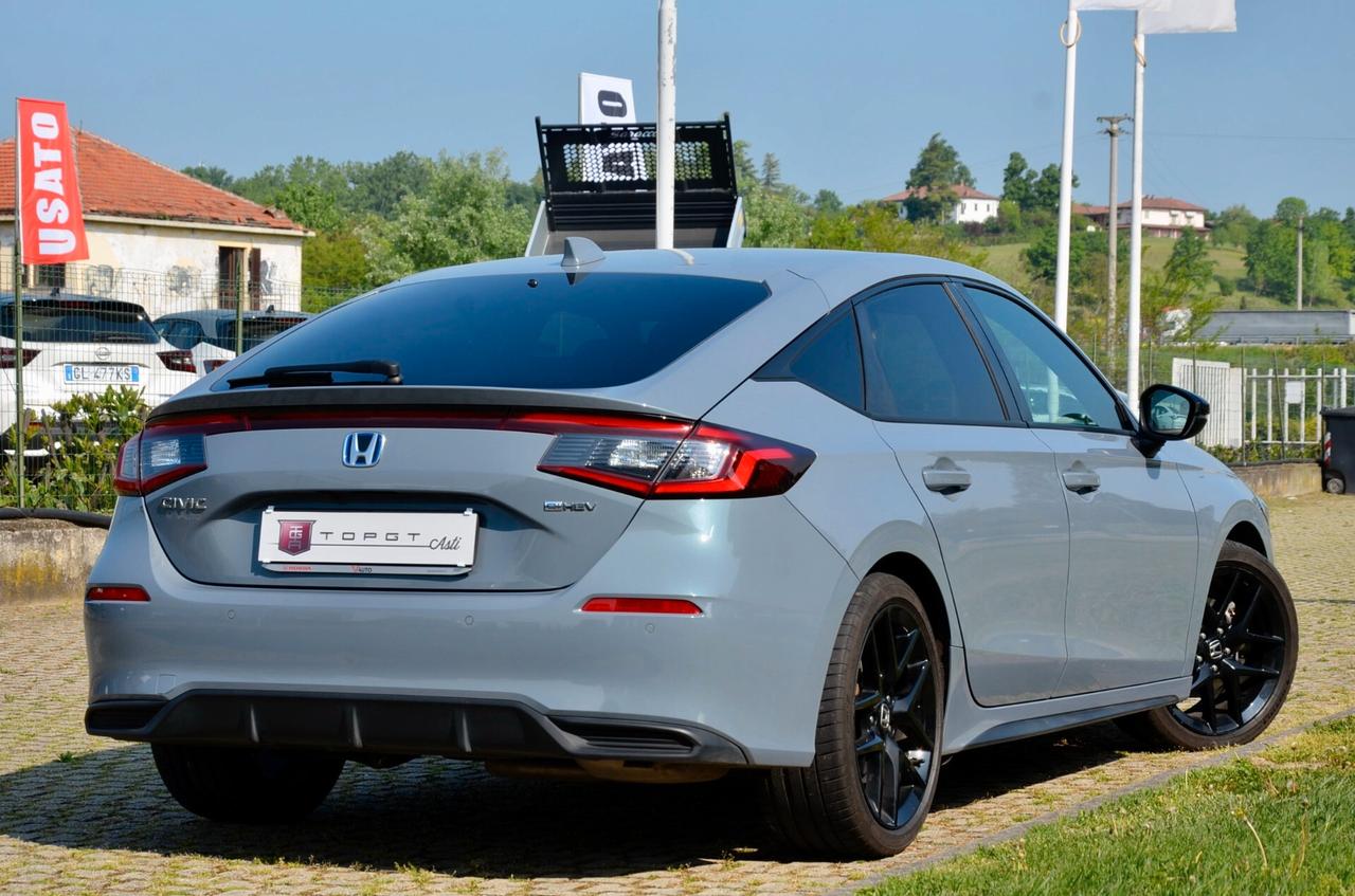 HONDA CIVIC 2.0 HEV SPORT 184cv ECVT, UNICOPROPRIETARIO, UFF ITALIANA, SERVICE HONDA, EURO 6D, FARI LED, RETROCAMERA, PERMUTE