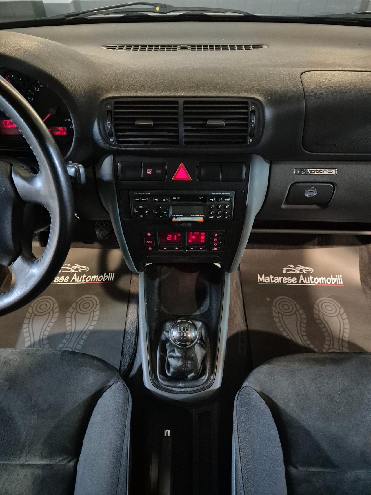 Audi A3 1.8 Turbo 20v 5porte QUATTRO Clima Tagliandata Ok Permute