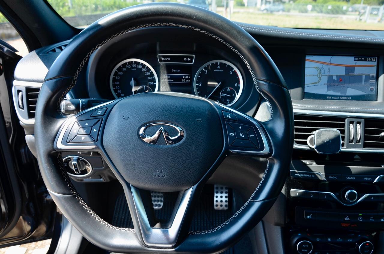 INFINITI Q30 1.5d SPORT 109cv, UNICO UTILIZZATORE, SERVICE CON FATTURE, EURO 6B, TETTO, HI-FI BOSE, 19", PERMUTE
