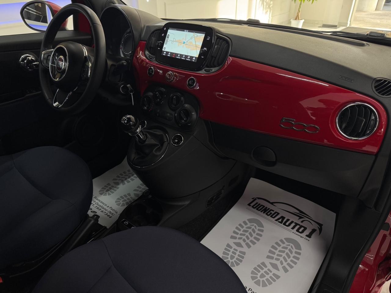 Fiat 500 1.0 Hybrid Red Full Optional