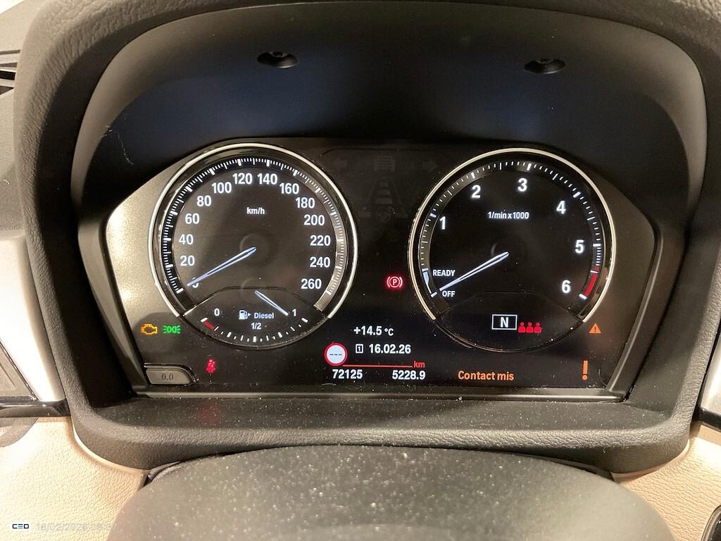 BMW X1 16D 115CV 6M. S-DRIVE BUSINESS ADVANTAGE ( FARI LED - CRUISE - NAVI - PELLE - PARK ASSISTANT )