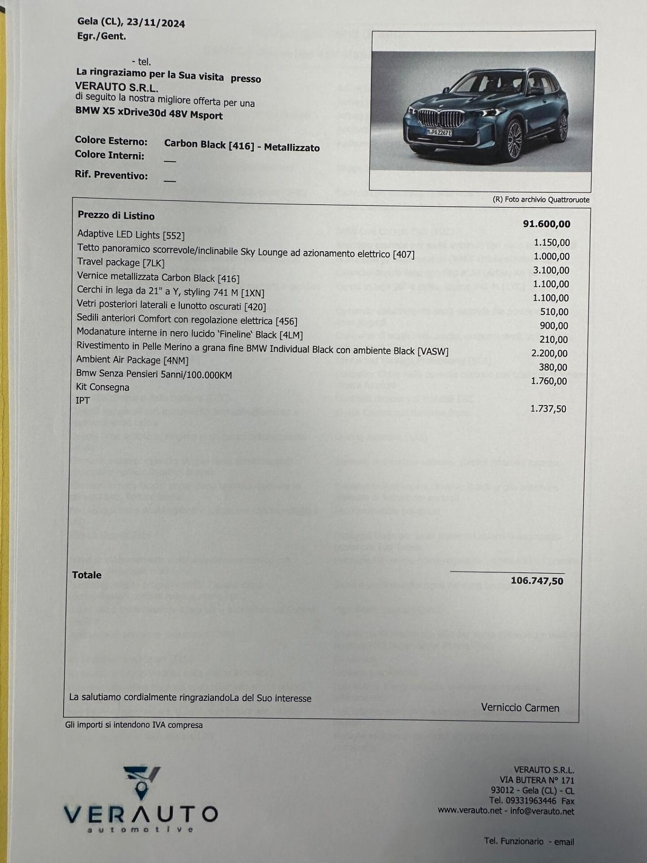 BMW X5 xdrive30d MSport offerta T-Stock prezzo imperdibile