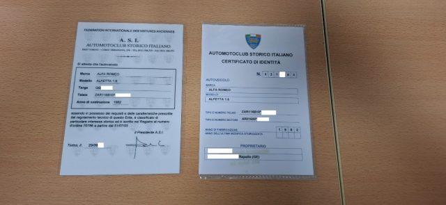 ALFA ROMEO Alfetta 1.6 **UNICO PROPRIETARIO**ASI TARGA ORO**65.000KM