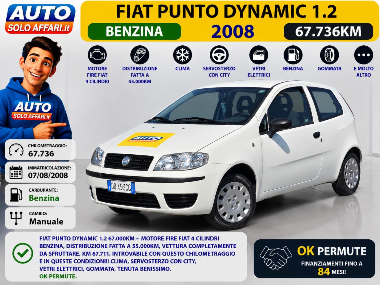Fiat Punto 3 Porte 1.2 FIRE DYNAMIC 67.000KM NEOPATENTATI
