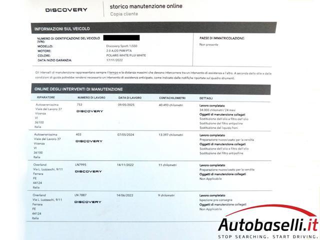 LAND ROVER Discovery Sport 2.0 Si4 200CV AWD AUTO R-DYNAMIC S, BLACK PACK